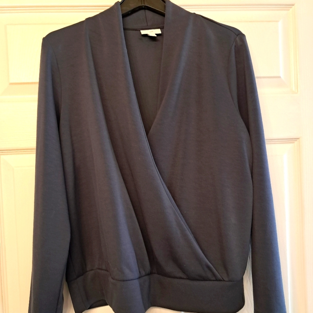 Jjill Pure Jill criss cross long sleeve top